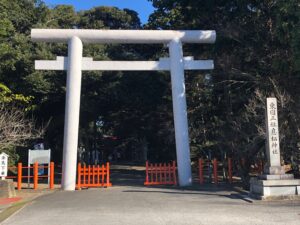 息栖神社の鳥居です